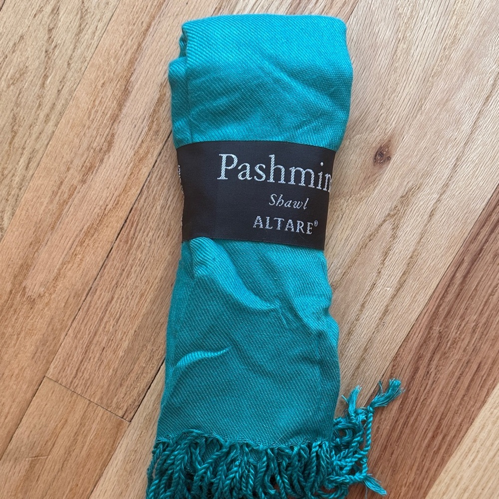 Altare Teal Pashmina Shawl